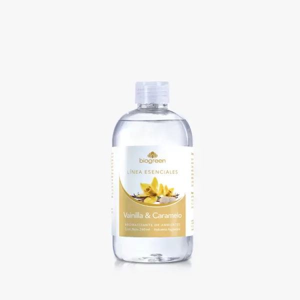 Producto - Aromatizante ambiental - Vainilla y caramelo - repuesto 240ml.