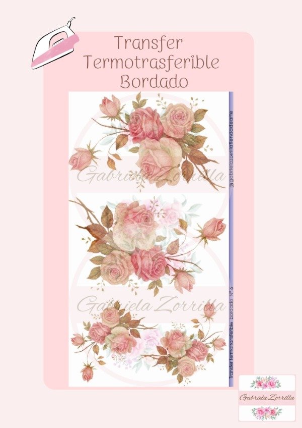 Producto - Transfer Termo transferible bordado N-6