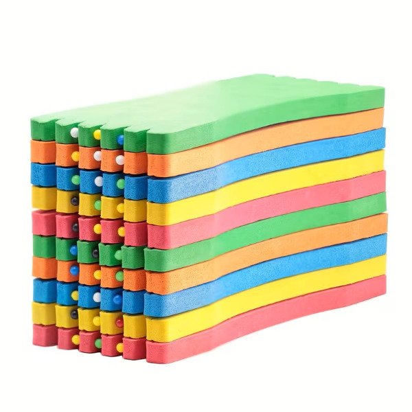 Producto - Tablita Goma Eva con 3 Alfileres  Cabeza Perla Largo 17.5cm Ancho 6.5cm Colores - 0