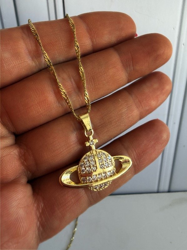 Producto - Conjunto Saturno White Gold