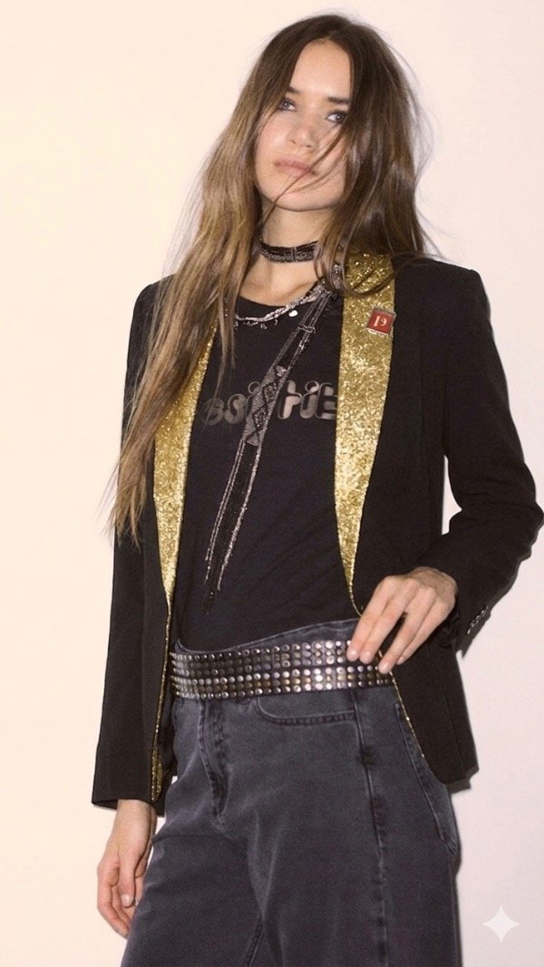 Producto - Blazer dorado Rapsodia