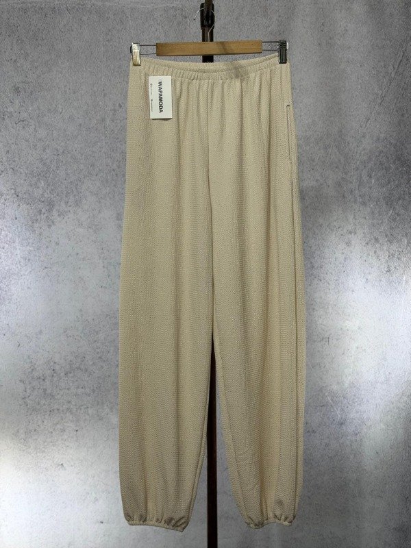 Producto - PANTALON BAGGY CREMA HAWAII CON ELASTICO - 0