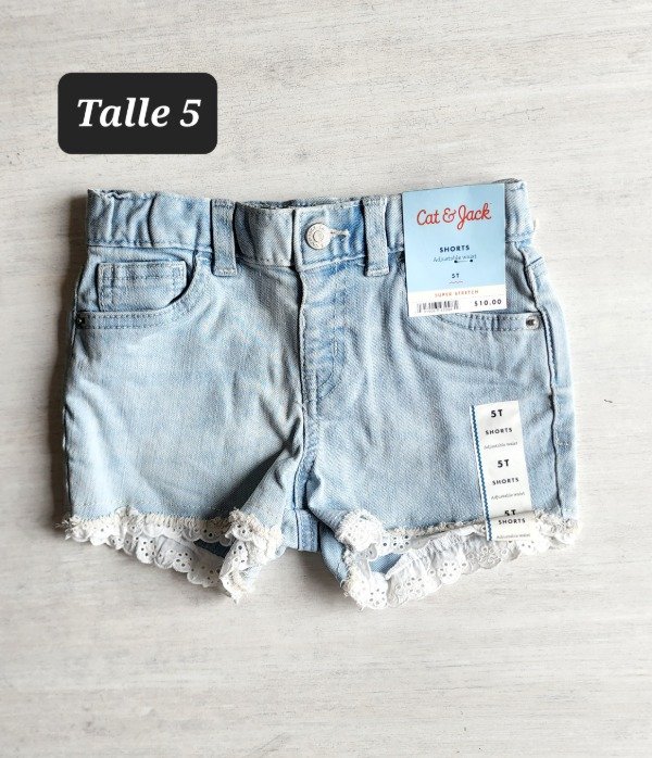 Producto - Short  jean cat y jack talle 5