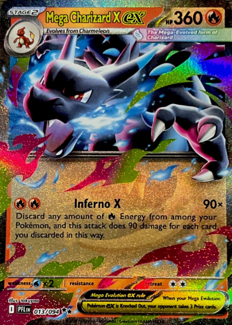 Producto - Mega Charizard X ex (013/094) [Mega Evolution: Phantasmal Flames]