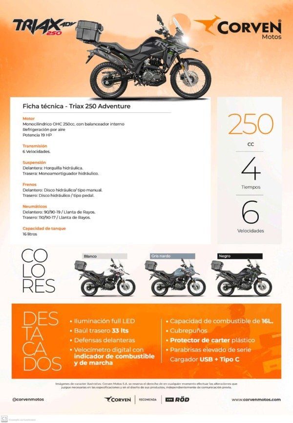 Producto - TRIAX 250 ADVENTURE
