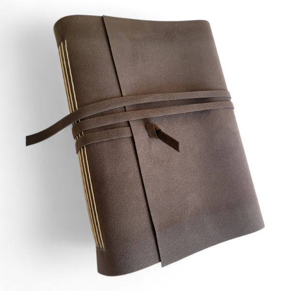 Producto - Bitácora A5 (15x21) de Gamuza Ecocuero Terra