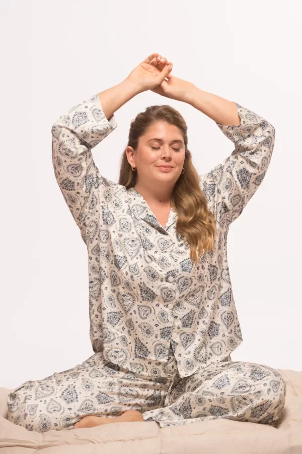Producto - Camisero CALMA BOHO AZUL