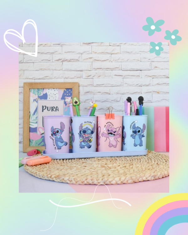 Producto - Organizador Lapicero x4 con Base - Stitch