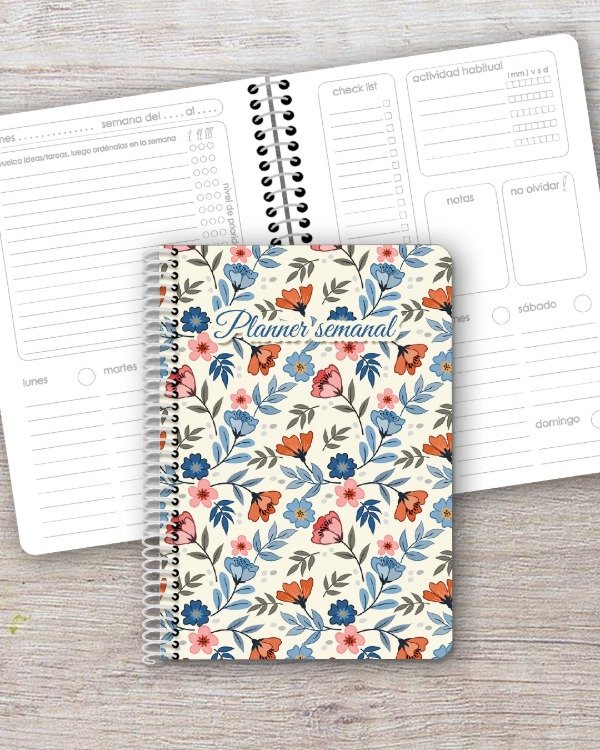 Producto - Planner Semanal A5 dis. miss bouquet