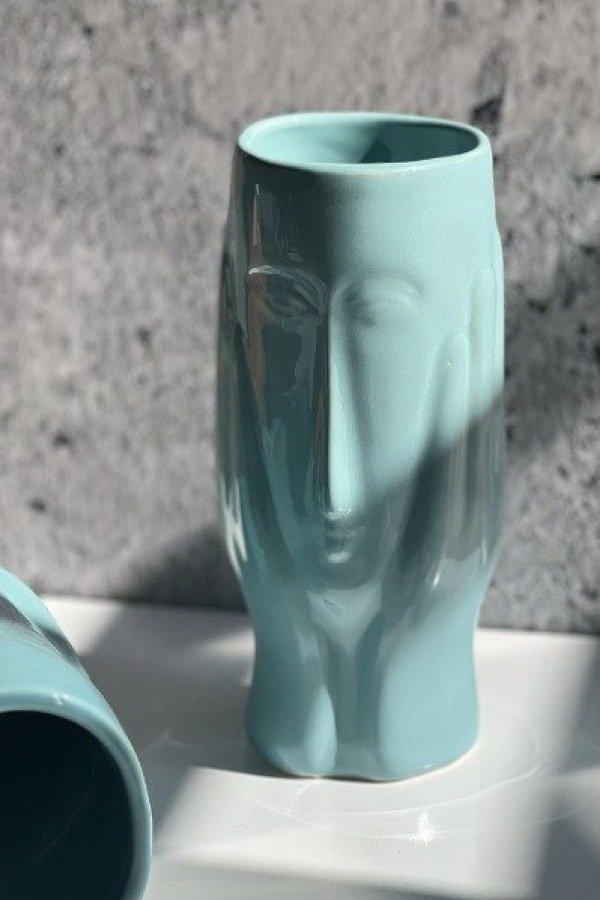 Producto - Florero Pisco Celeste