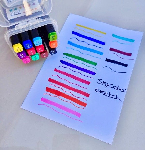 Producto - Marcadores Sketch x12 Skycolor