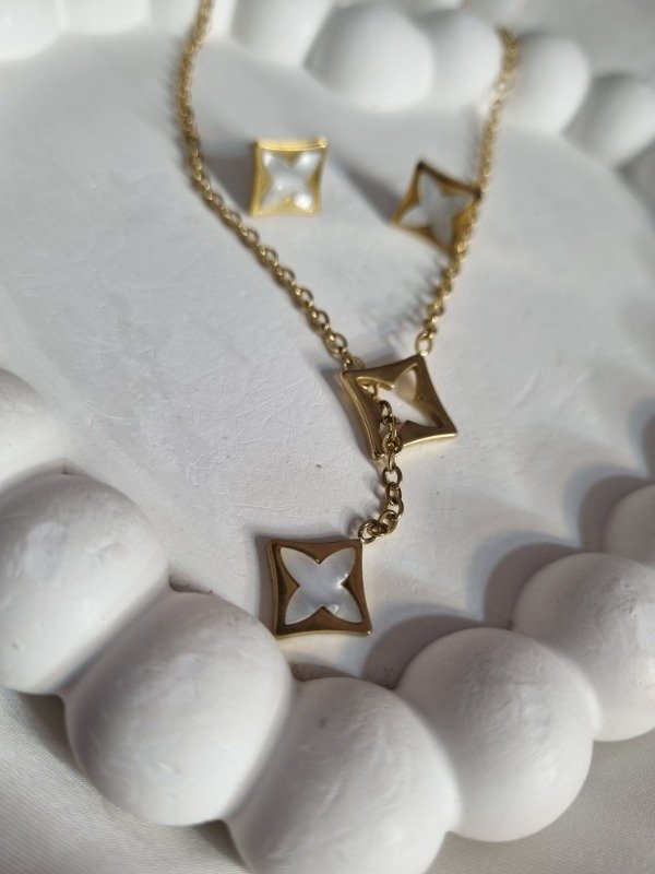 Producto - Set Collar + Aros Estrella - 2