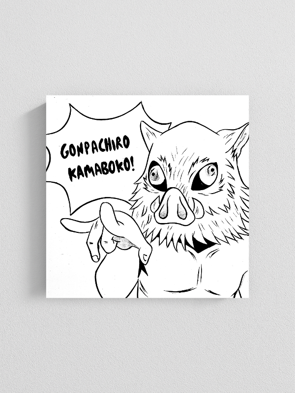 Producto - Cuadro Inosuke 'Gonpachiro kamaboko' -Kimetsu no yaiba-