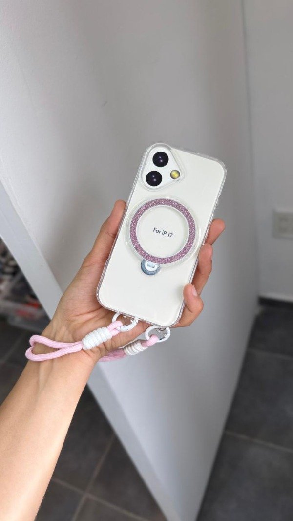 Producto - Funda Con correa Rosa (Iphone 17)