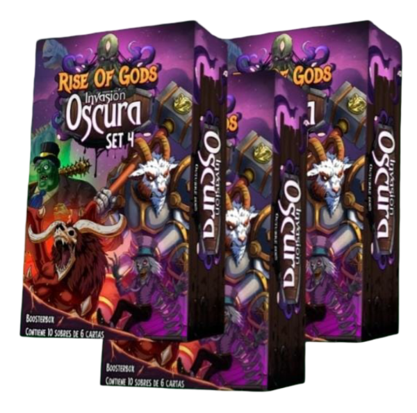 Producto - Rise of gods Invasión Oscura set 4 X3