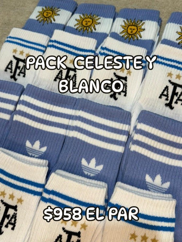 Producto - Pack Celeste Y Blanco