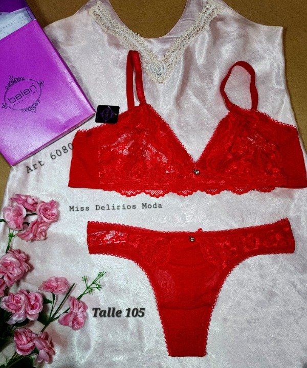 Producto - Conjunto de Lenceria Femenina Belen 6080 Belen Talle 105