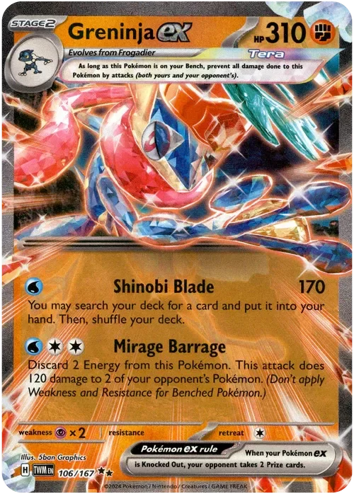 Producto - Greninja ex - 106/167 - Twilight Masquerade - Holo
