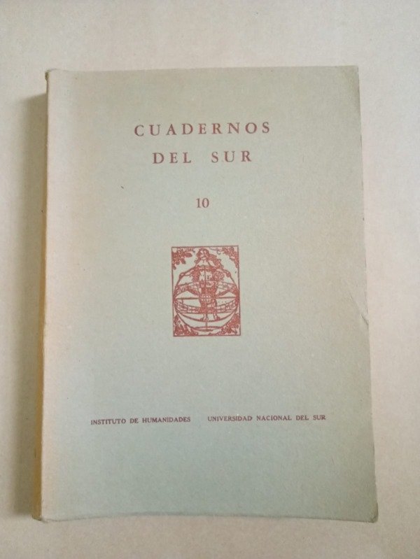 Producto - Cuadernos del Sur #10 - Autores varios - UNS 1970