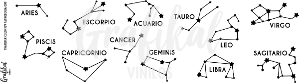 Producto - Transfer Color UV Astrología 009