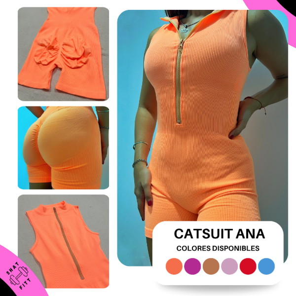 Producto - Catsuit ANA con Cierre Acanalado T. S-XL (38-46)