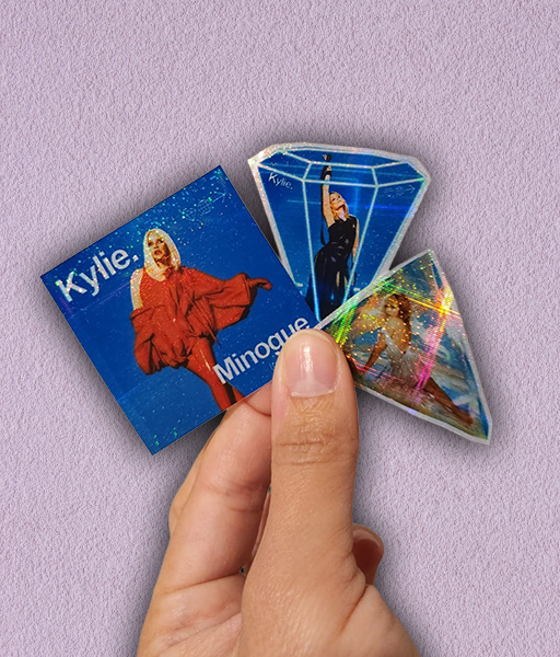 Producto - STICKER HOLOGRÁFICO- KYLIE MINOGUE  COMBO #1
