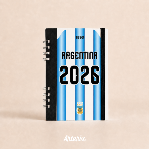 Producto - Cuaderno A5 tapa dura Argentina 2026