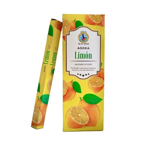 Producto - Sahumerios hexagonales Asoka limon x 6 unid.