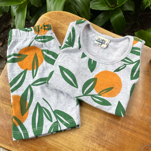 Producto - CONJUNTO Musculosa y Short Naranjas