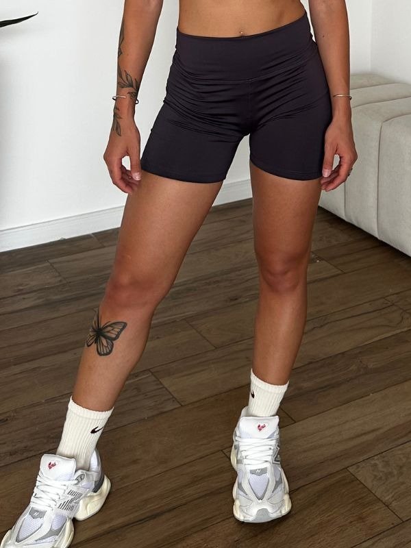 Producto - calza corta microfibra gris topo