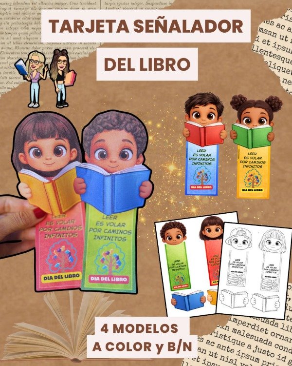 Producto - TARJETA SEÑALADOR DÍA DEL LIBRO