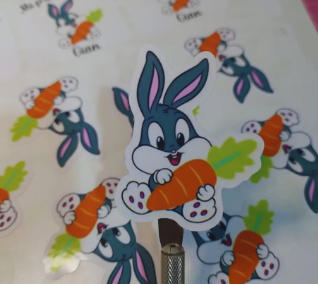 Producto - Stickers con corte en silueta personalizados. (Plancha A4) - 1