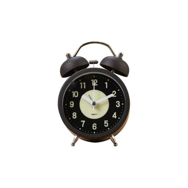 Producto - Reloj Despertador Campana Metal Simil Vintage Retro Pila