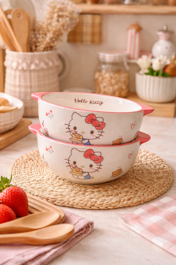 Producto - Bowl con asas original Hello Kitty