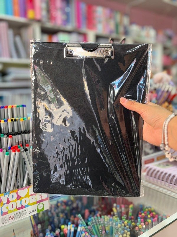 Producto - Porta block A4 negro con tapa