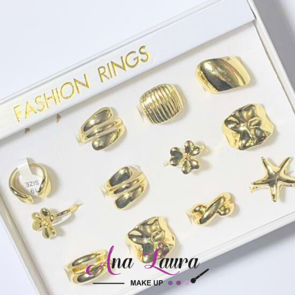 Producto - Anillos inflados dorados