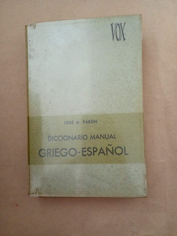 Producto - Diccionario manual Griego Español - José M Pabón - Vox 1967 Tapa dura