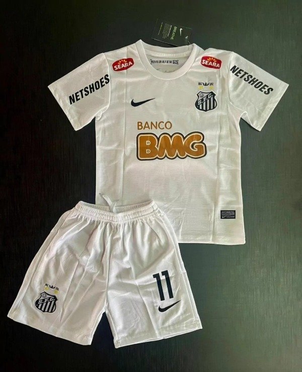 Producto - CONJUNTO SANTOS IMPORTADO TITULAR RETRO 2010/2011 NIÑOS #11 NEYMAR JR