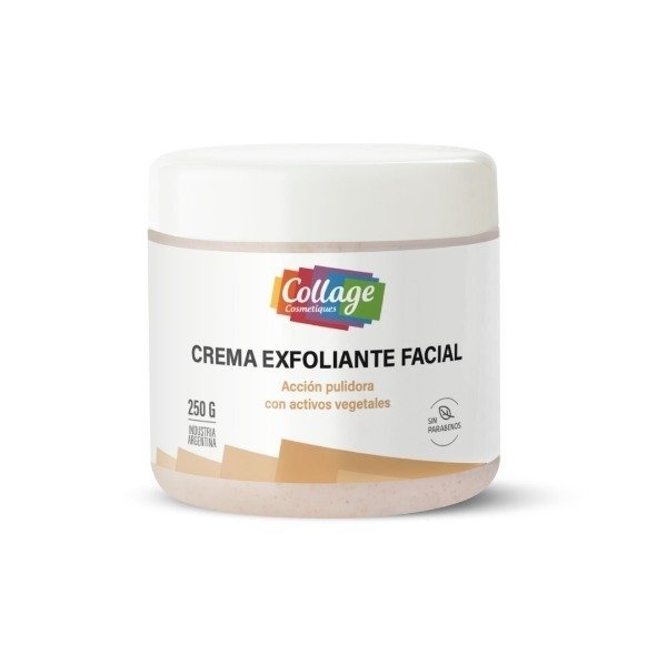 Producto - Collage Crema EXFOLIANTE FACIAL con Partículas de Carozo de Damasco x250cc
