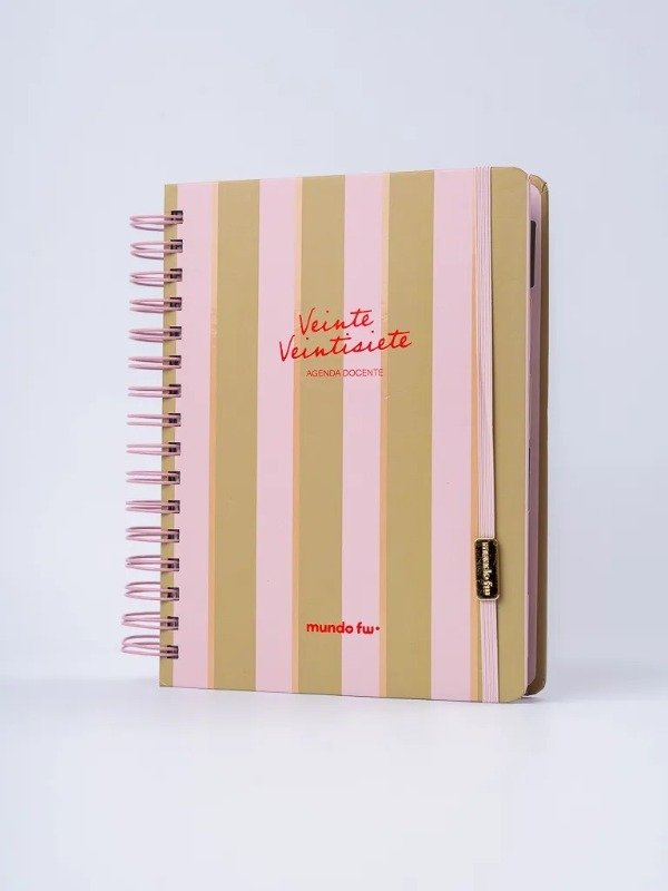 Producto - Agenda Docente Diaria A5 FW 2027 - Rayas - 0