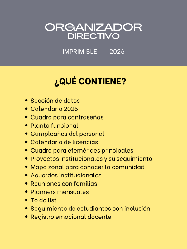 Producto - Organizador DIRECTIVO 2026 - Imprimible - 1