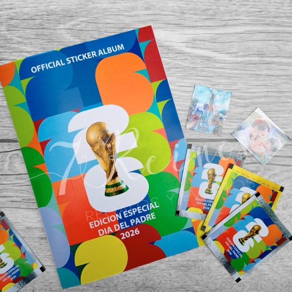 Producto - ALBUM FIGURITAS DIA DEL PADRE MUNDIAL 2026 CON FIGUS HOLOGRAFICAS