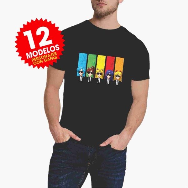 Producto - Plantillas Remeras Personajes con gafas anteojos negros DTF Sublimar #R199