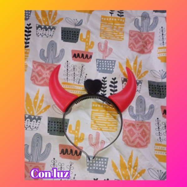 Producto - Vincha diablo con luz