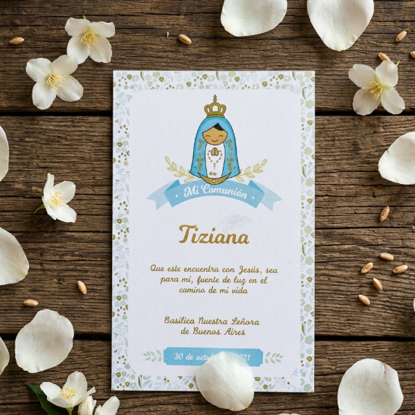 Producto - Diseño de Estampitas - Modelo Virgen del Valle