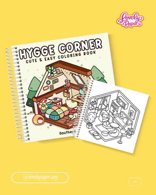 Producto - LIBRO PARA PINTAR 20X20 HYGGE CORNER