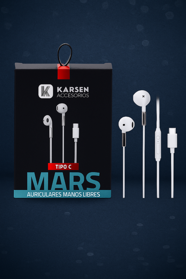 Producto - Auriculares con Cable Mars Tipo C