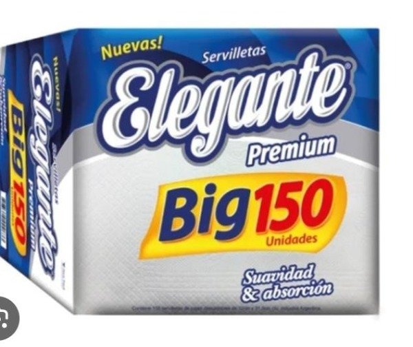 Producto - SERVILLETA CUADRADA X 150 UNID ELEGANTE