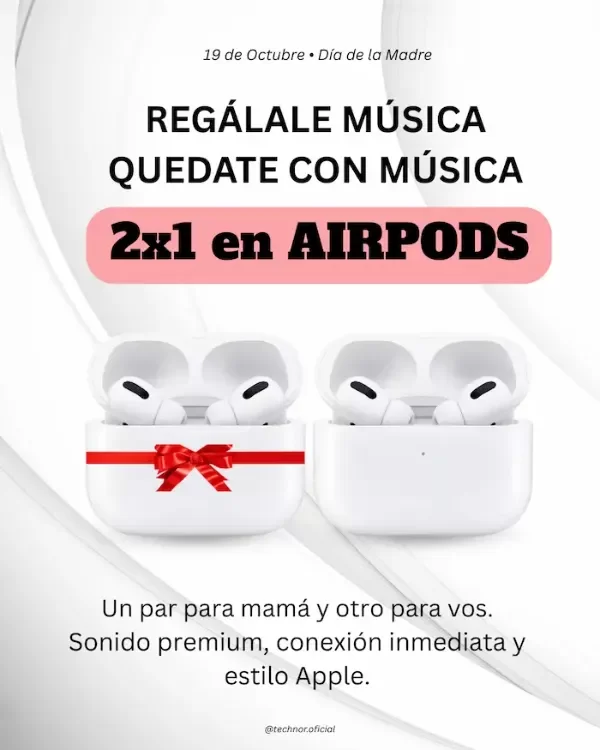 Producto - 2x1 AirPods Pro 2 Uno para mamá, otro para vos!