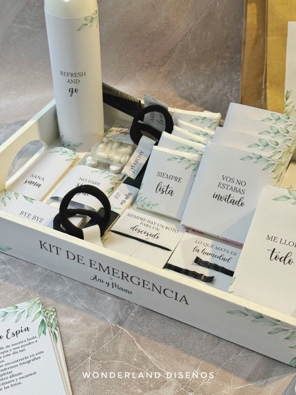 Producto - Kit de Baño - Diseño Mauri (hojas) - 4